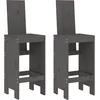 Image de vidaXL - Barkrukken - 2 - st - 40x42x120 - cm - massief - grenenhout - grijs