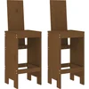 Image de vidaXL - Barkrukken - 2 - st - 40x42x120 - cm - massief - grenenhout - honingbruin