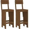 Image de vidaXL - Barkrukken - 2 - st - 40x48,5x115,5 - cm - massief - grenenhout - honingbruin