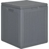 Image de vidaXL - Tuinbox - 90 - L - PP - rattan - grijs