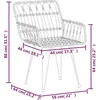 Image de vidaXL - 3-delige - Tuinset - poly - rattan