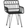 Image de vidaXL - 5-delige - Tuinset - poly - rattan - zwart