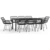 Image de vidaXL - 9-delige - Tuinset - poly - rattan - zwart