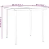 Image de vidaXL - 5-delige - Tuinset - poly - rattan - zwart