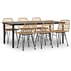 Image de vidaXL - 7-delige - Tuinset - poly - rattan