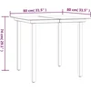 Image de vidaXL - 5-delige - Tuinset - poly - rattan - zwart