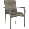 Image de vidaXL - 9-delige - Tuinset - met - kussens - poly - rattan - grijs