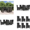 Image de vidaXL - 7-delige - Tuinset - met - kussens - poly - rattan - zwart - en - grijs