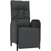 Image de vidaXL - 5-delige - Tuinset - met - kussens - poly - rattan - zwart