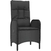 Image de vidaXL - 5-delige - Tuinset - met - kussens - poly - rattan - zwart