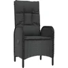 Image de vidaXL - 9-delige - Tuinset - poly - rattan - zwart