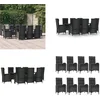 Image de vidaXL - 9-delige - Tuinset - poly - rattan - zwart