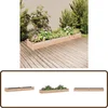 Image de vidaXL - Plantenbak - verhoogd - met - voering - 240x45x25 - cm - massief - vurenhout