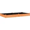 Image de vidaXL - Plantenbak - verhoogd - met - voering - 240x120x25 - cm - vurenhout - bruin