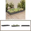 Image de vidaXL - Plantenbak - verhoogd - met - voering - 240x120x25 - cm - vurenhout - grijs