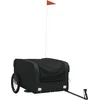 Image de vidaXL - Fietstrailer - 45 - kg - ijzer - zwart