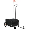 Image de vidaXL - Fietstrailer - 30 - kg - ijzer - zwart