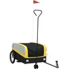 Image de vidaXL - Fietstrailer - 45 - kg - ijzer - zwart - en - geel