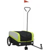 Image de vidaXL - Fietstrailer - 45 - kg - ijzer - zwart - en - groen