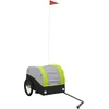 Image de vidaXL - Fietstrailer - 30 - kg - ijzer - zwart - en - groen