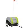 Image de vidaXL - Fietstrailer - 45 - kg - ijzer - zwart - en - groen