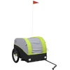 Image de vidaXL - Fietstrailer - 45 - kg - ijzer - zwart - en - groen