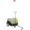 Image de vidaXL - Fietstrailer - 30 - kg - ijzer - zwart - en - groen
