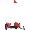 Image de vidaXL - Fietstrailer - oxford - stof - en - ijzer - rood