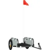 Image de vidaXL - Fietstrailer - oxford - stof - en - ijzer - grijs