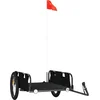 Image de vidaXL - Fietstrailer - oxford - stof - en - ijzer - zwart