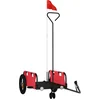 Image de vidaXL - Fietstrailer - oxford - stof - en - ijzer - rood