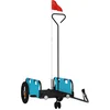Image de vidaXL - Fietstrailer - oxford - stof - en - ijzer - blauw