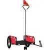 Image de vidaXL - Fietstrailer - oxford - stof - en - ijzer - rood
