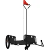 Image de vidaXL - Fietstrailer - oxford - stof - en - ijzer - zwart