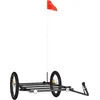 Image de vidaXL - Fietstrailer - 135x68x37 - cm - ijzer - zwart