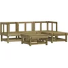 Image de vidaXL - 5-delige - Loungeset - geïmpregneerd - grenenhout