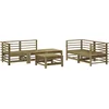 Image de vidaXL - 6-delige - Loungeset - geïmpregneerd - grenenhout