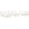 Image de vidaXL - 9-delige - Loungeset - massief - grenenhout - wit