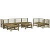 Image de vidaXL - 9-delige - Loungeset - geïmpregneerd - grenenhout