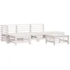 Image de vidaXL - 6-delige - Loungeset - massief - grenenhout - wit