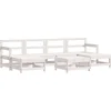 Image de vidaXL - 7-delige - Loungeset - massief - grenenhout - wit