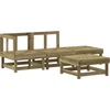Image de vidaXL - 4-delige - Loungeset - geïmpregneerd - grenenhout