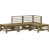 Image de vidaXL - 4-delige - Loungeset - geïmpregneerd - grenenhout