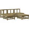 Image de vidaXL - 5-delige - Loungeset - geïmpregneerd - grenenhout