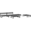 Image de vidaXL - 5-delige - Loungeset - massief - grenenhout - grijs
