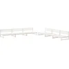 Image de vidaXL - 6-delige - Loungeset - massief - grenenhout - wit