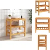 Image de vidaXL - Wastafelkast - met - 2 - schappen - 74x45x75 - cm - massief - hout