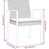 Image de vidaXL - 5-delige - Tuinset - met - kussens - poly - rattan - en - staal
