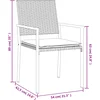 Image de vidaXL - 5-delige - Tuinset - met - kussens - poly - rattan - en - staal