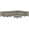 Image de vidaXL - 8-delige - Loungeset - met - kussens - poly - rattan - grijs